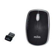 Mila ML402 Silent Serisi Kablosuz USB Nano Alıcılı Optik Mouse Siyah
