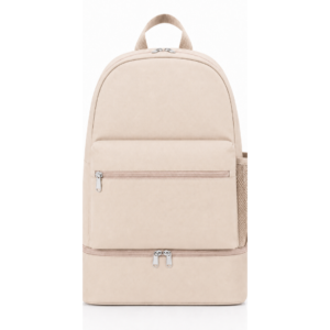 Classone XYZ Serie PR-SSC100B Fitnesstasche, Strandtasche, Schultasche, geeignet für den täglichen Gebrauch, Sportrucksack mit Schuhfach, - Beige