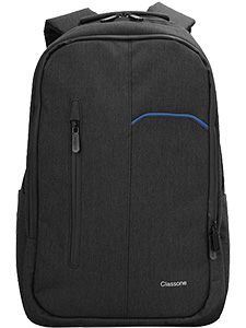 Classone Napoli Series BP-IT500 WTXpro Waterproof Fabric 15.6" Compatible Laptop Bag-Black