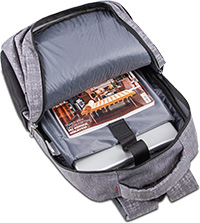 Classone BP-L306 Siena Series WTXpro Waterproof Fabric 15.6 inch Backpack – Checkered Gray