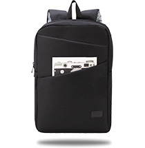 Classone Rovigo Series, WTXpro Waterproof Fabric ,15.6 Backpack Notebook Bag-Black
