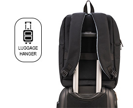 Classone Rovigo Series, WTXpro Waterproof Fabric ,15.6 Backpack Notebook Bag-Black