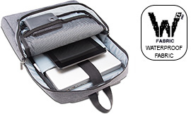 Classone Rovigo Series, BP-RG104 WTXpro Waterproof Fabric ,15.6 Backpack Notebook Bag-Grey