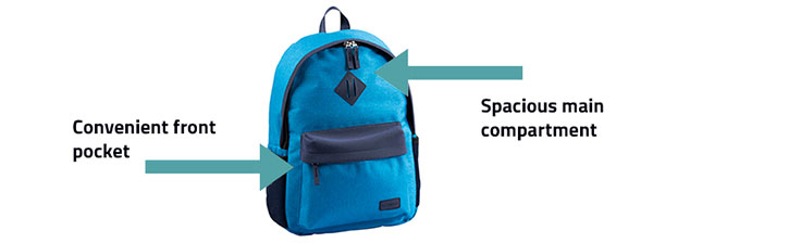 Verona L Series Backpack / Blue - Navy Blue