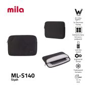 Classone ML-S140 13, 14 inch Mila Serisi ,Macbook ,Mac Air, Laptop Kılıfı, WTXpro Su Geçirmez Kumaş- Siyah