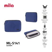 Classone ML-S141 13, 14 inch Mila Serisi ,Macbook ,Mac Air, Laptop Kılıfı, WTXpro Su Geçirmez Kumaş-Lacivert