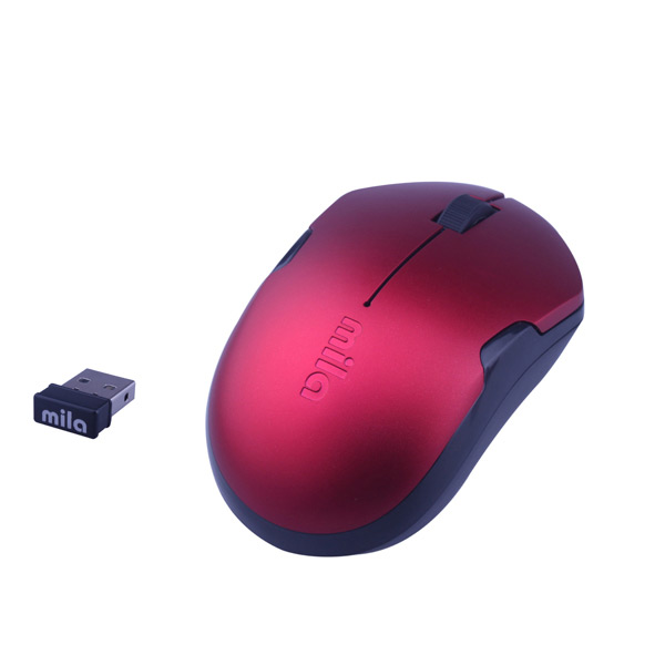 Kablosuz USB Nano Alıcılı Optik Mouse Kırmızı / Siyah