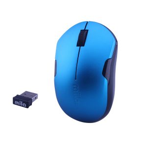 Kablosuz USB Nano Alıcılı Optik Mouse Mavi / Siyah