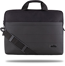 Mila T100 Business serisi WTXpro Su Geçirmez Kumaş, Su Geçirmez Fermuar 15.6 inch uyumlu Macbook , Laptop , Notebook  Taşıma Çantası -Siyah