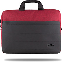 Mila T105 Business serisi WTXpro Su Geçirmez Kumaş, Su Geçirmez Fermuar 15.6 inch uyumlu Macbook , Laptop , Notebook  Taşıma Çantası -Bordo