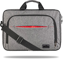 Mila ML-T304 Business serisi  15.6 inch uyumlu WTXpro Su Geçirmez Kumaş Macbook , Laptop , Notebook  Taşıma Çantası –Gri