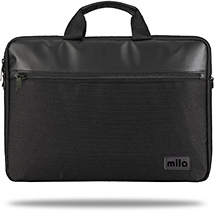 Mila ML-T400, Empoli  Serisi WTXpro Su Geçirmez Kumaş-15.6 inch uyumlu Macbook, Macbook air, Laptop, Notebook Taşıma Çantası –Siyah