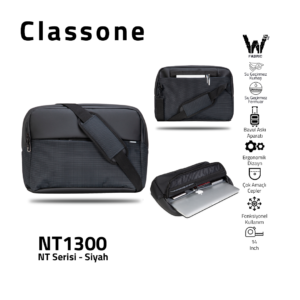 NT-Serie NT1300 WTXpro Wasserdicht Stoff Laptoptasche / Schwarz