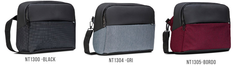 Classone NT1300 NT Serisi WTXpro Su Geçirmez Kumaş 14 inch Notebook Çantası / Siyah