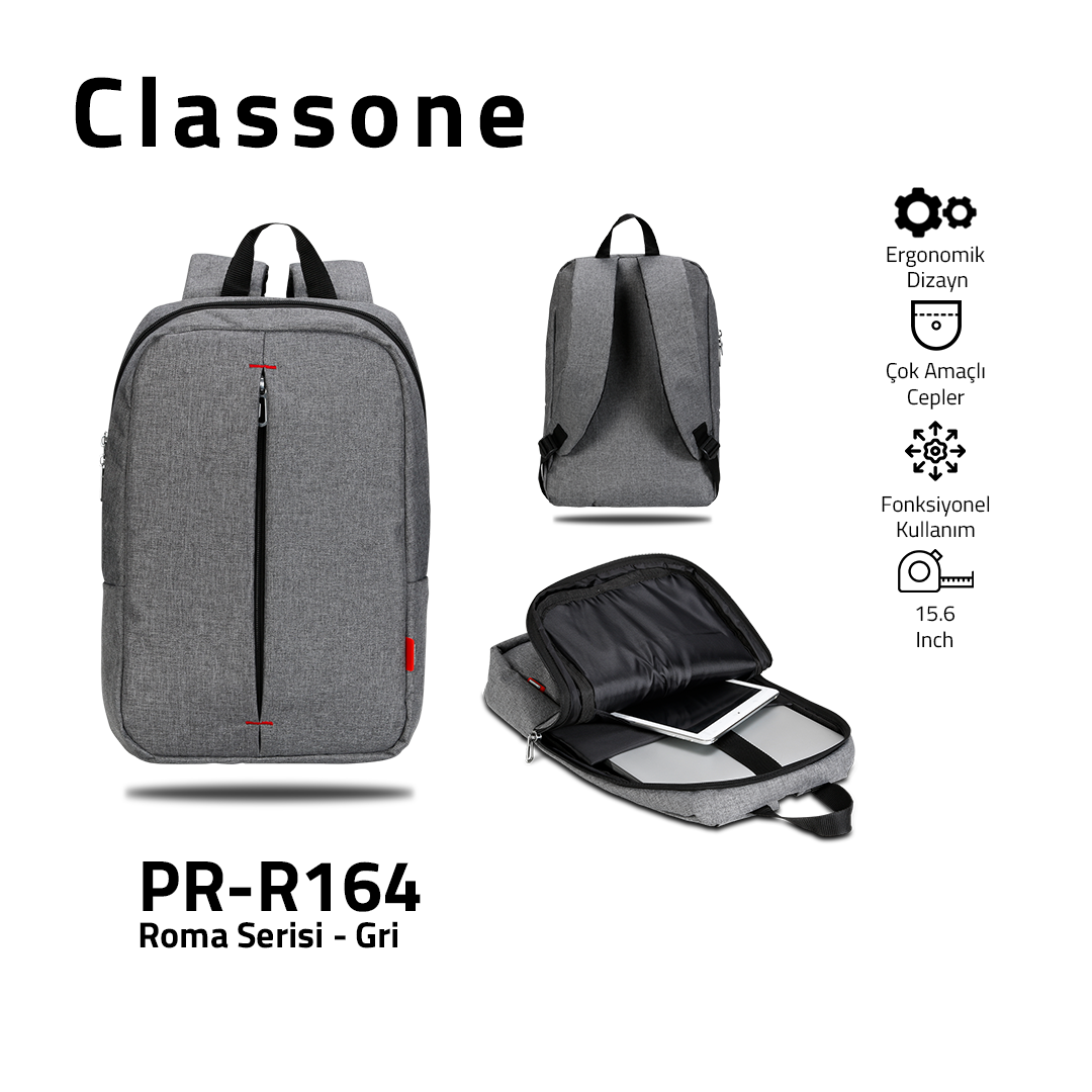 PR-R164 Laptop Backpack / Grey