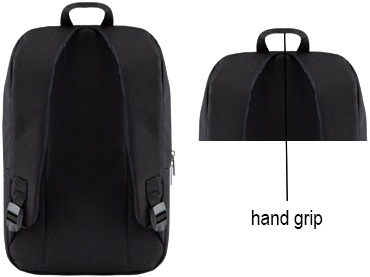 Classone Modena Series PR-R300B WTXpro Waterproof Fabric 15.6 Laptop Backpack - Black/Claret Red