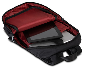 Classone Lucca Series PR-R200B WTXpro Waterproof Fabric 15.6 Laptop Backpack - Claret Red Lining