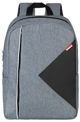 Classone Lucca Series PR-R204M WTXpro Waterproof Fabric 15.6 Laptop Backpack - Grey/Blue Lining