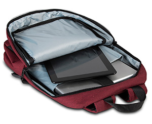 Classone PR-R205B WTXpro Su Geçirmez Kumaş Lucca Serisi 15,6 inç Laptop Notebook Sırt Çantası – Gri Astar