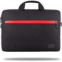 Classone W-TX10 Serisi WTXpro Su Geçirmez Kumaş, Su Geçirmez Fermuar W-TX10FK 15.6 inch Uyumlu Macbook, Notebook, Laptop, Tablet Taşıma Çantası-Siyah/Kırmızı