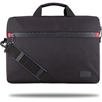 Classone W-TX10 Serisi WTXpro Su Geçirmez Kumaş, Su Geçirmez Fermuar W-TX10K 15.6 inch Uyumlu Macbook, Notebook, Laptop, Tablet Taşıma Çantası-Siyah/Kırmızı