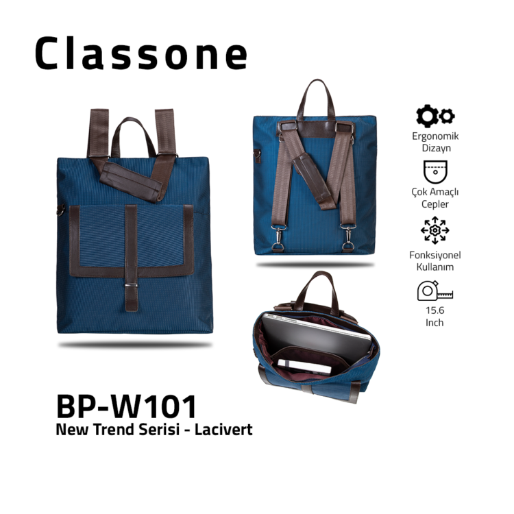 Classone BP-W101 New Trend Bayan Çantası - Lacivert