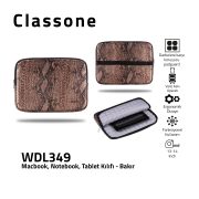 Classone WDL349 13-14" Macbook, Notebook, Tablet Kılıfı-Bakır