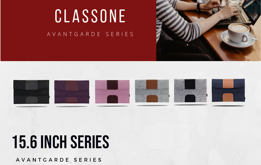 Classone Avantgarde S5606PB 15,6 inch Laptop Case - Pink-Claret Red