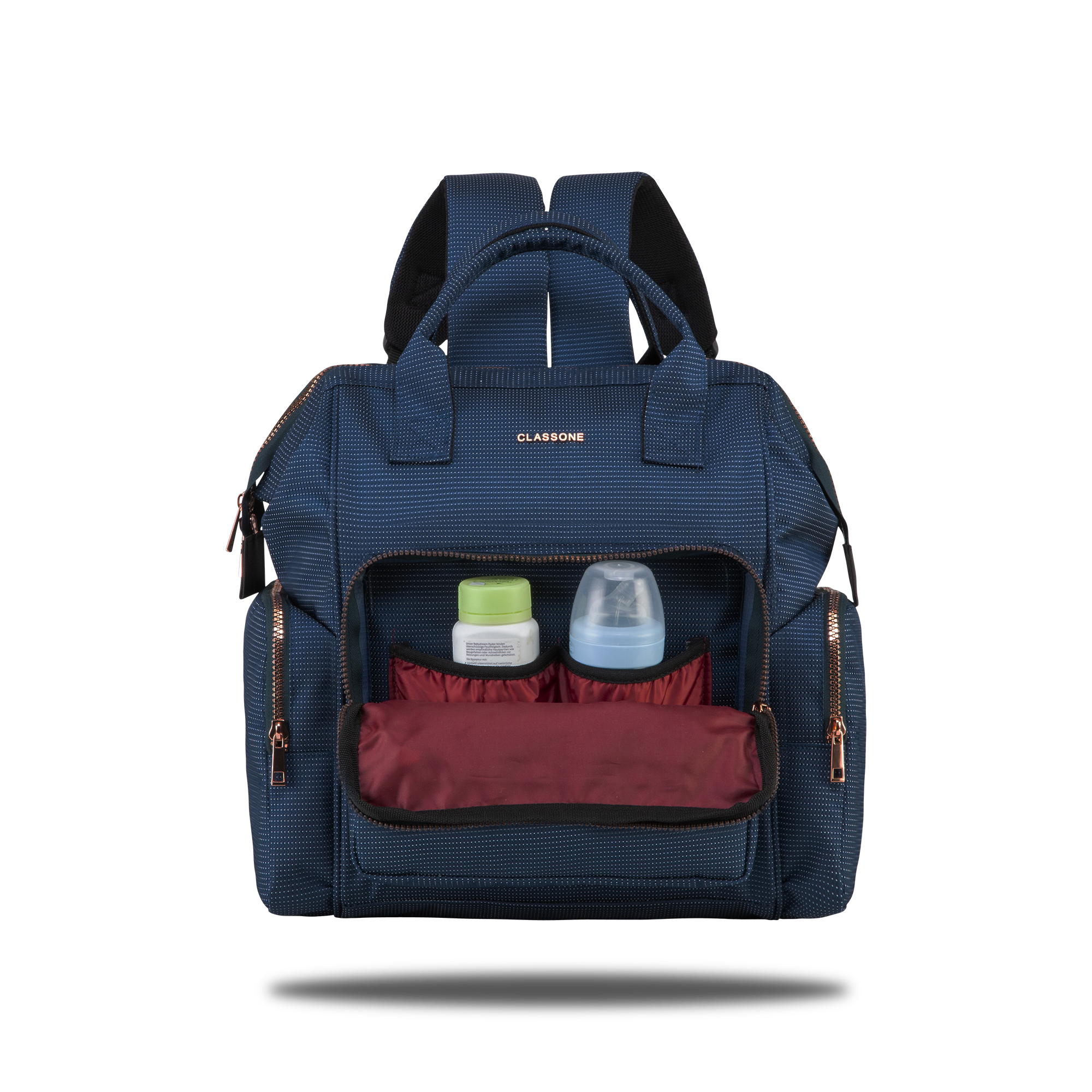 Classone Bergamo Series BP-WAB201 WTXpro Waterproof Fabric Baby Care Backpack - Navy Blue