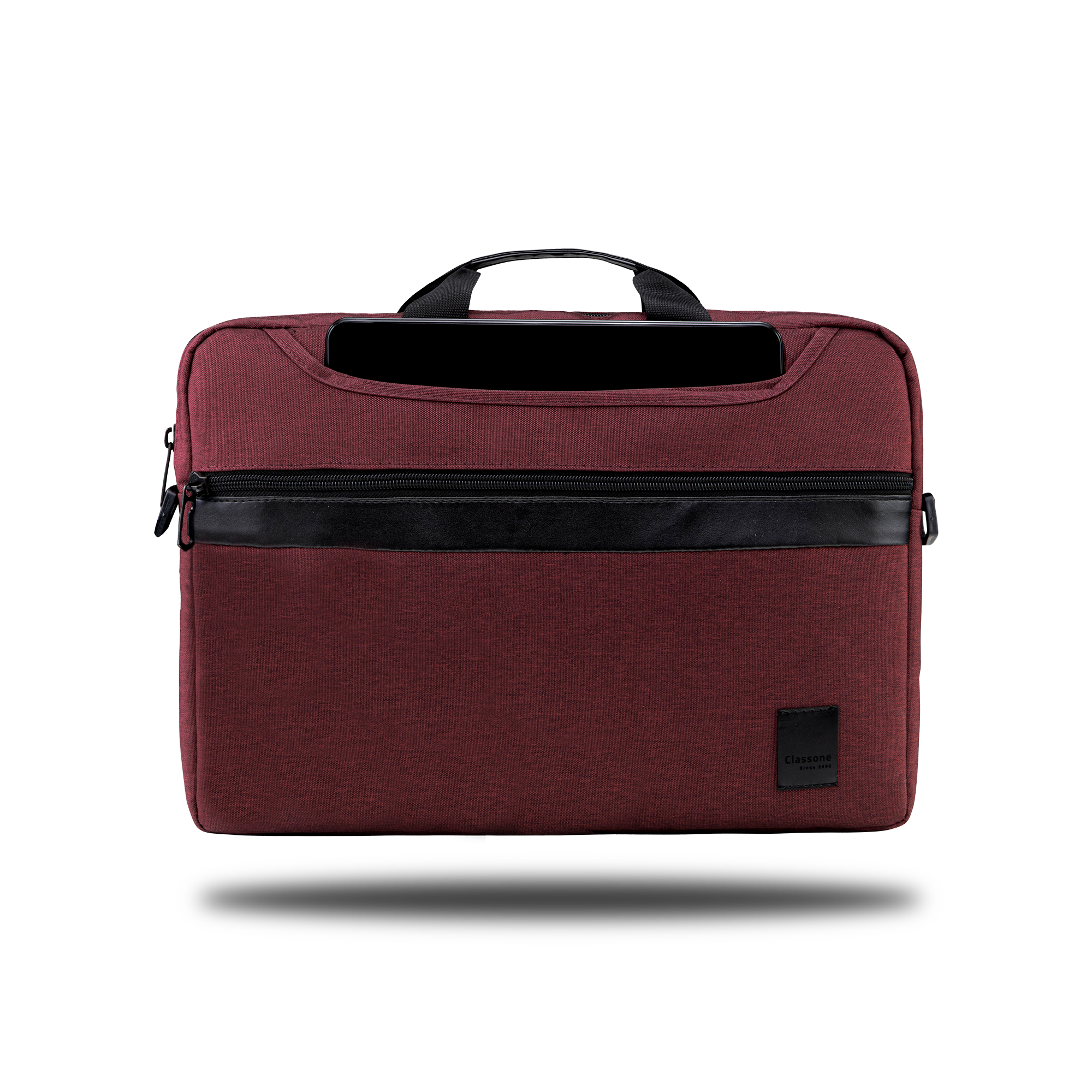 Classone WorkStation3 Series BND605 WTXpro Waterproof Fabric 15.6 '' Laptop Bag-Claret Red