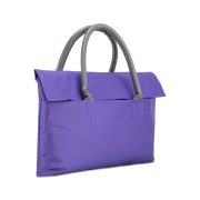 Classone BYN-EL003 WTXPro Su Geçirmez Kumaş 13-14 inch Bayan Laptop El Çantası- Tote Bag - Mor