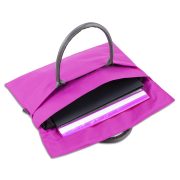 Classone BYN-EL009 WTXPro Su Geçirmez Kumaş 13-14 inch Bayan Laptop El Çantası- Tote Bag- Fuşya