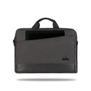 Mila ML-T504, Viena Serisi WTXpro Su Geçirmez Kumaş, Su Geçirmez Fermuar 15.6 inch uyumlu Macbook, Macbook air,Laptop, Notebook   Taşıma Çantası – Koyu Gri