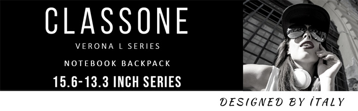 Verona L Series Backpack / Black - Gray